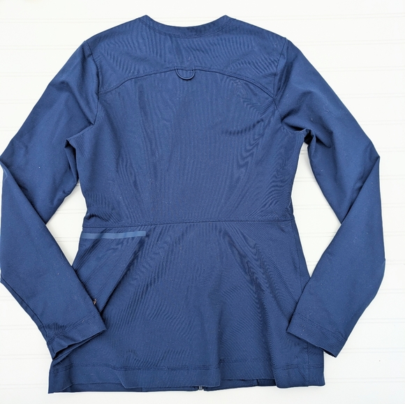 Gray's Anatomy Navy Impact Fitted Scrub Jacket - Picture 2 of 4